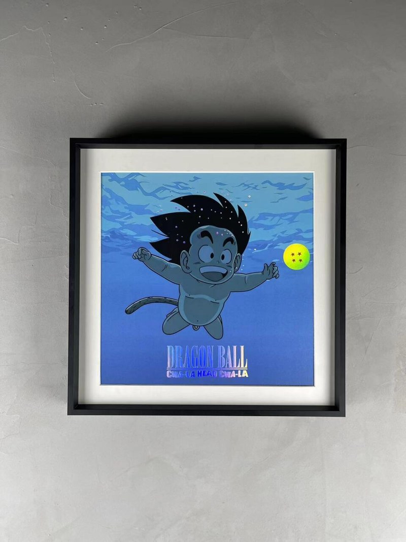 Drunky Monkey Crew 醉猴组 七龙珠小悟空涅槃创意烫印合金装饰画 官图 1